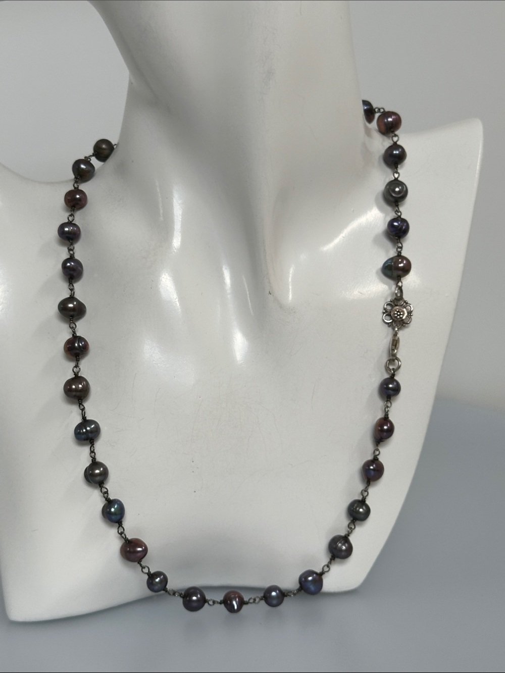 925 Sterling Silver Sea Pearl Necklace
